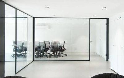 پارتیشن شیشه ای تک جداره