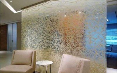 پارتیشن شیشه ای طرح دار